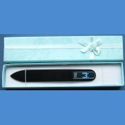 BOHEMIA Skleněný pilník Swarovski střední 140/2mm písmeno - "M" ABECEDA Swarovski